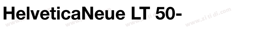 HelveticaNeue LT 50字体转换